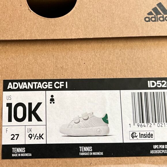 Adidas Advantage Toddler Shoe- Size 10K - Picture 8 of 8